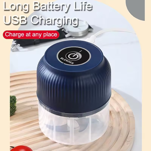 300ml Mini Wireless USB Rechargeable Electric Vegetable Chopper Garlic Crusher Food Chopper for Kitchen Gadgets for Garlic