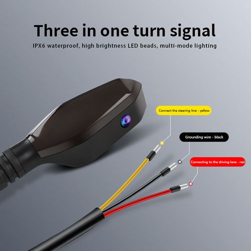 Motorcycle projection turn signal