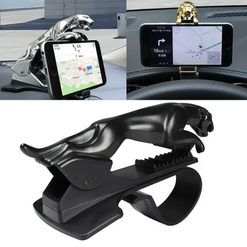 Leopard Shaped Car Phone Holder Dashboard Mount Universal Cellphone Clip GPS Bracket Mobile Storage Stand
