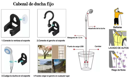 🔥Camping Essentials - While Stocks Last💦Portable Shower for Camping with Water Pump🚀