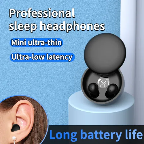 mini wireless bluetooth headset small earbuds sleep work sports invisible headphones HD HIFI bass sound quality earphones