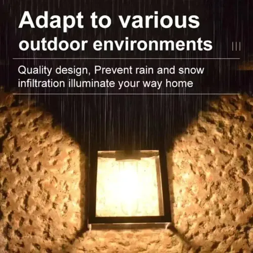 LED outdoor solar-powered waterproof wall light
