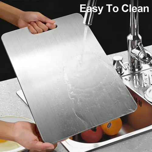 Stainless Steel Panel and Chopping Board Kitchen Household Thickened Double Sided Cutting Board Block Kneading Dough Boards