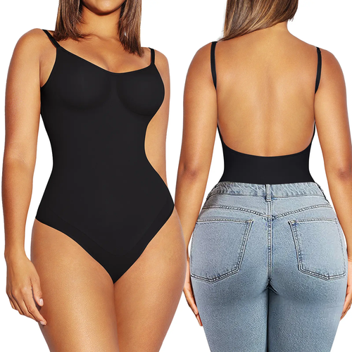Women's Seamless Bodysuit Thong Style Shapewear Comfortable Slimming and Flattering Breathable Butt Lifting Top Soft and Skin Friendly Exclusive Special Offer Firm Close Fitting Shapewear Mother's Day Gift Idea Summer Style