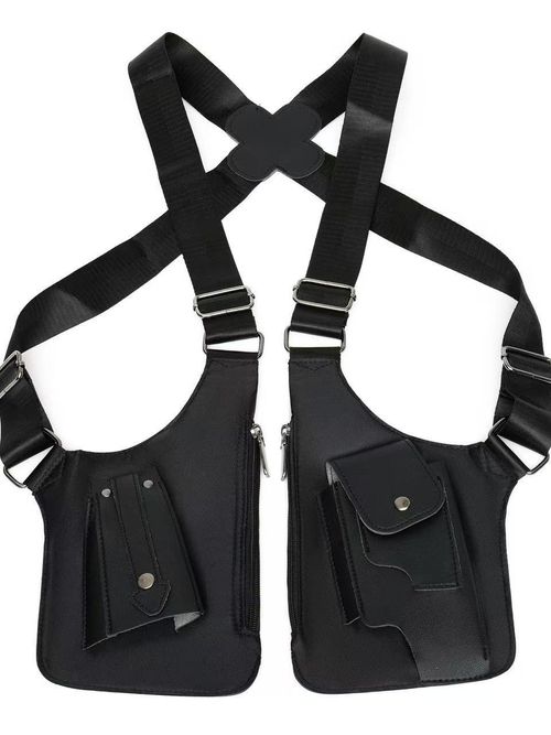 Waterproof PU functional gun case strap, anti-theft crossbody bag for mobile phones