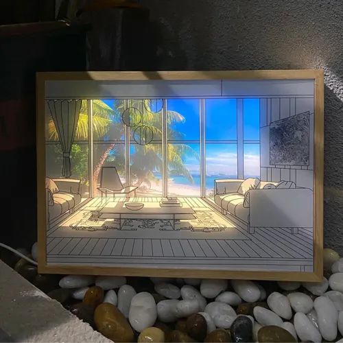 Sunset Mood Photo Frame Lamp
