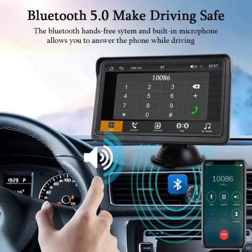 7-inch car Bluetooth navigation high-definition player, reverse image navigation system