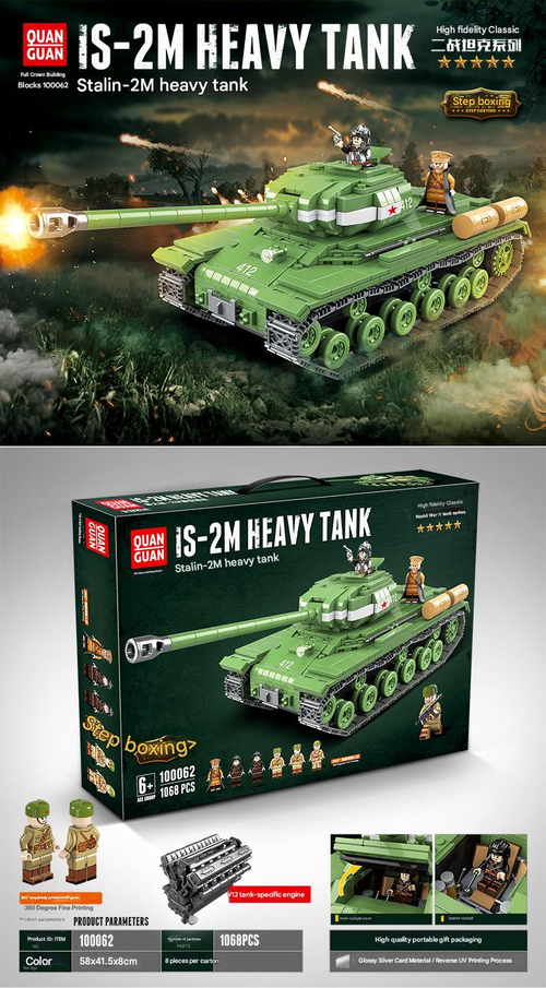 World War II tank model assembly