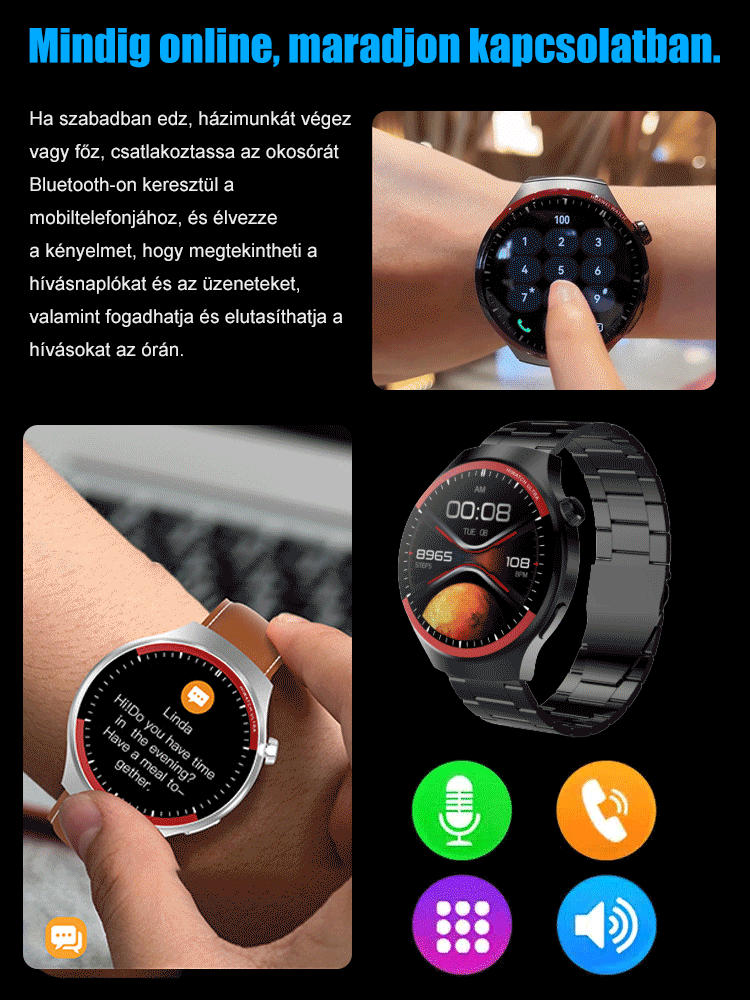 WATCH4PRO Space Exploration Round Screen Smartwatch