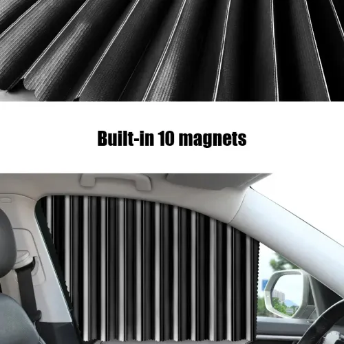 Magnetic Car Sun Shade Shield Side WindowCurtain Auto Summer Uv Protection Black Sun Visor Blinds Cover