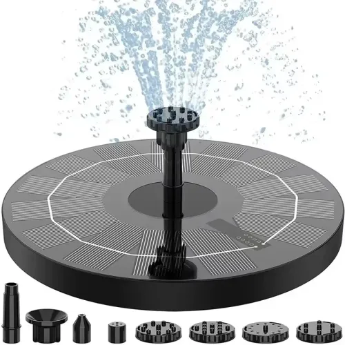 No need to plug in - solar powered automatic fountain