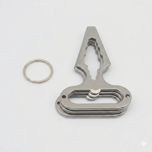 3 Pcs EDC self-defense spike portable bottle opener keychain Outdoor camping supplies stainless steel multifunctional tool