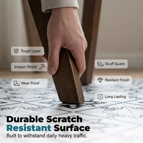 ⏳Limited-time 50% off⏰Waterproof & Non-Slip Floor Tile Stickers for Kitchen & Bathroom🛀