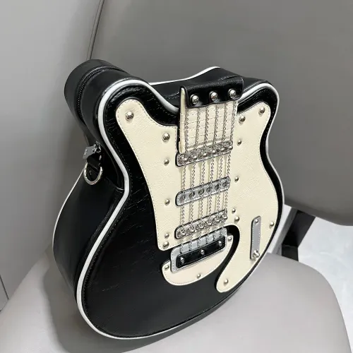 Purses And Handbags For Women Luxury Designer Leather Crossbody Shoulder Bag Handmade Guitar Shape purse Bags Purse