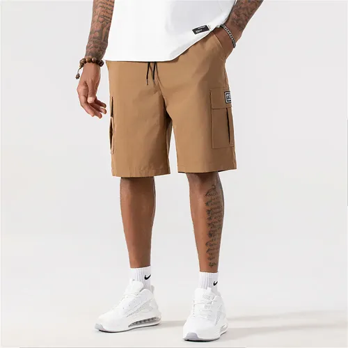 Men's Multi-Pocket Work Shorts Heavy Duty  Shorts Summer   Trousers with Utility Pockets