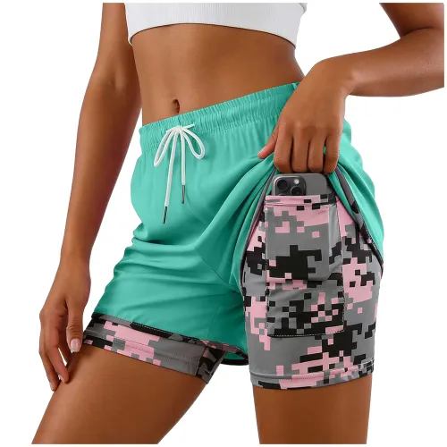 Women's 2-in-1 Quick-Drying Running Shorts
