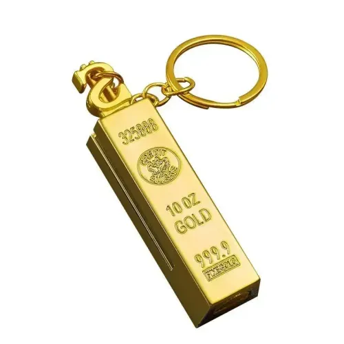 1 Pcs Ten Thousand Match Metal  Lighter Windproof High Value Gold Bar Shape Lighter Creative Personality Cool lighters Men Gifts
