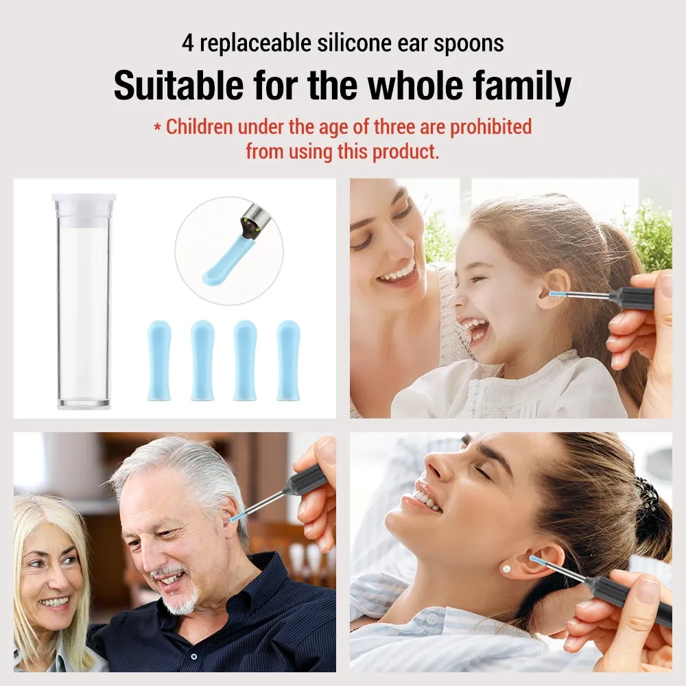 Visual Ear Scoop Cordless Cleaning Endoscope HD Ear Pickers