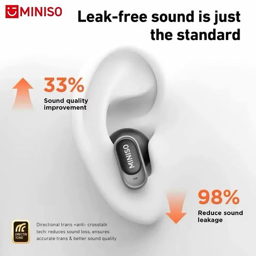 MINISO MS105 TWS Wireless Bluetooth Earbuds AI Translation Earbuds HiFi Stereo Noise Cancelling HD Mic for Travel Business