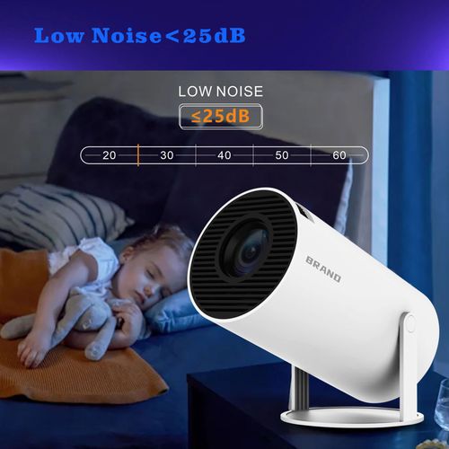 Smart HY300 Projector 1080P HDR10 4K Supported Portable Mini WiFi Bluetooth Projector with Screen Mirroring Outdoor Movie Theate