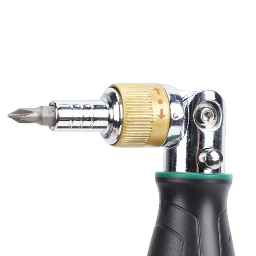 10 in 1 Ratcheting Screwdriver Set Compact Multi Angle Rotating Screwdriver with Multi Bits for Home Craft Electronics Repair