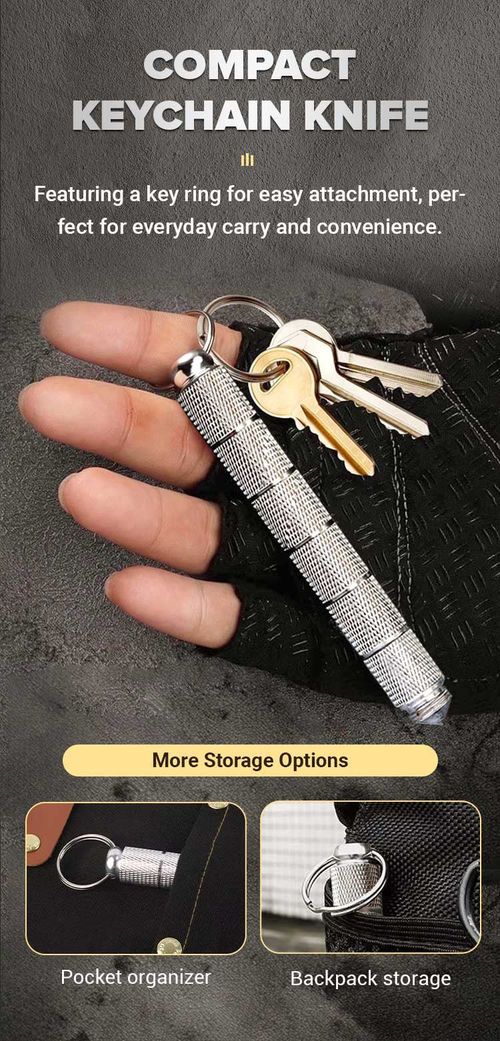 💥Professional level 🔥Detachable, portable pocket knife with a keychain.