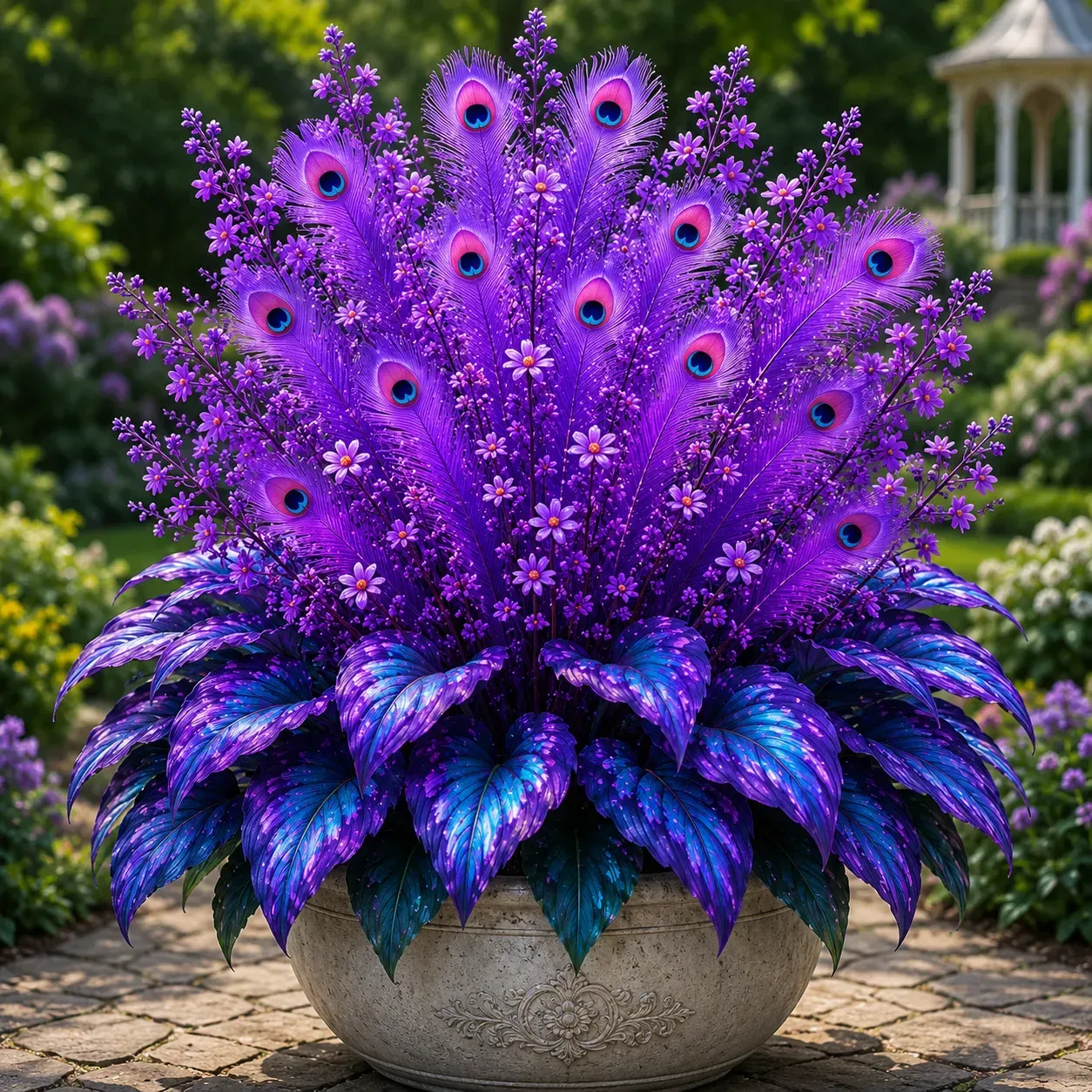 1,000 Seeds – Peacock Flame Hosta Bulbs for Shade Garden