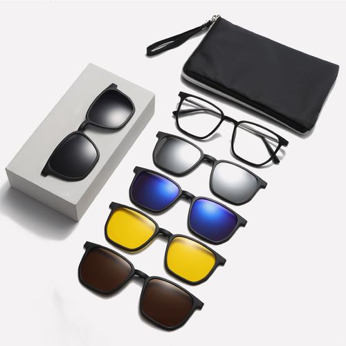 Magnetic 5-in-1 Interchangeable Sunglasses Set