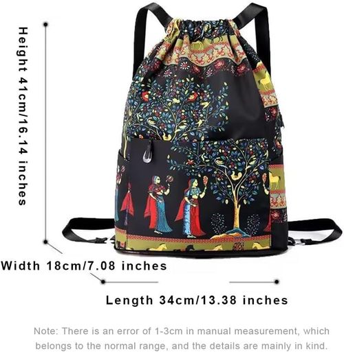 Waterproof foldable drawstring backpack, travel bag, hiking backpack