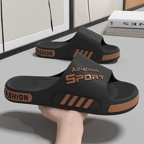 Men's New  Slide Sandals Soft Thick Sole Non Slip Casual Slippers For Outdoor Indoor Home Bathroom Shower