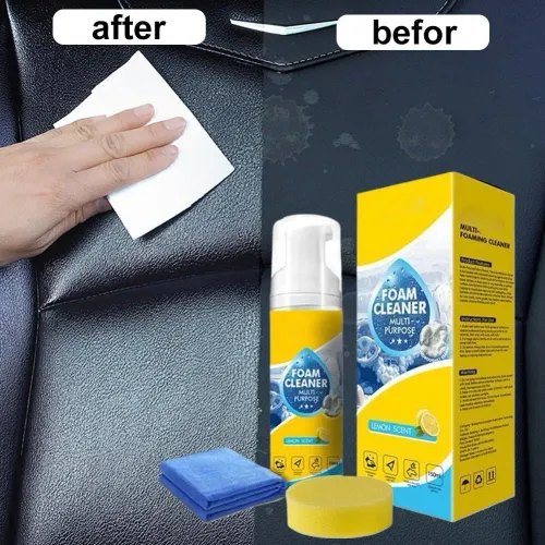 150ml Multipurpose Foam Cleaner For Car Interior Foam Cleaner  Leather Seats White Shoes Stain Remover For Car