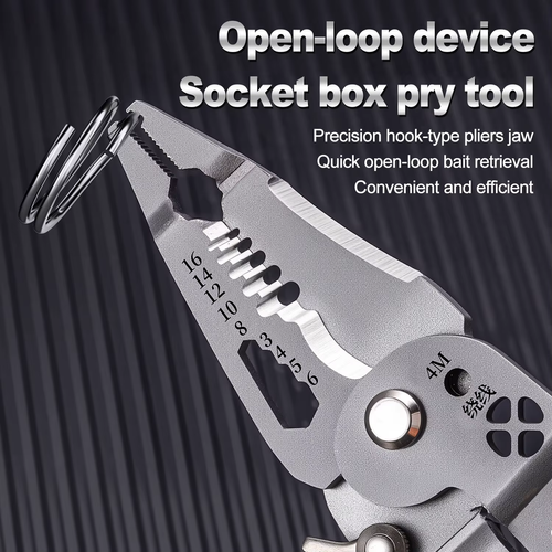 Foldable Electrician Pliers 18 in 1 Wire Stripper Cable Cutting Crimping Tool with Voltage Tester Wire Winding Repair Hand Tool