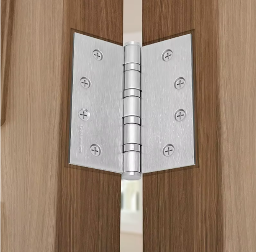 5pcs Furniture Cabinet Door Hinges Stainless Steel Wooden Box Folding Butt Hinges