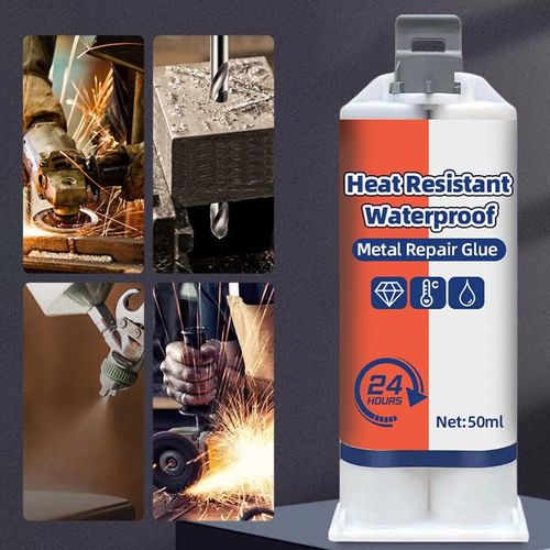 Flash Sale⏰Heat Resistant Waterproof Metal Repair Glue 50G+Push Rod + Scraper