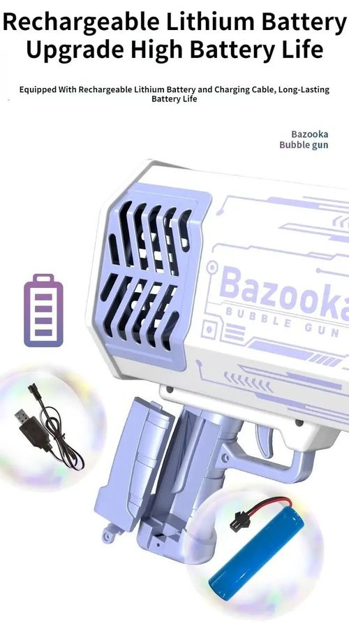 Holes Bubble Bazooka Machine Gun LED Light Bubble Blaster Toy Summer Outdoor Playing Activity Party Wedding Birthday Gift