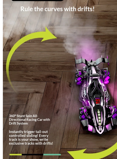 Formula Stunt Remote Control Car 4wd Gesture Sensing Drift Spray Toy Racing Car, High-Speed Rc Vehicle, Best Gift For Boys Kids