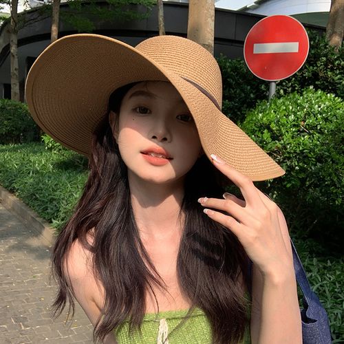 Women's Wide Brim Beach Hat Adjustable Sun Hat