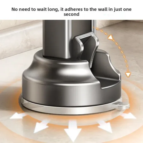 Kitchen suction cup spatula rack, no-drill required, rotatable hook, multifunctional storage rack, wall-mounted household