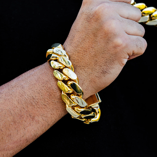 Handmade Cuban Link Necklace and Bracelet