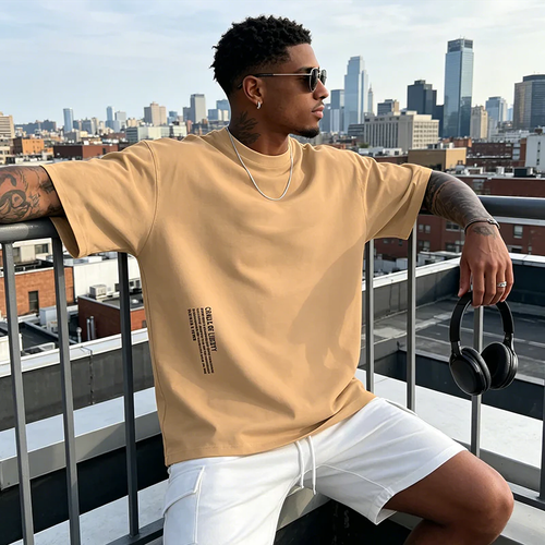⏳Time-Limited Special⏰Urban Cotton Blend Tee – From Day to Night