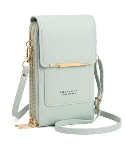 Women Crossbody Shoulder Bags Wallets Touch Screen Cell Phone Purse Soft Leather Strap Handbag for Female Luxury Messenger Bags