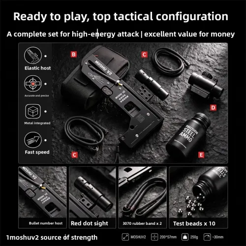 Metal MagaPivot Card EDC Pocket Fold Slingshot Card Portable High-Precision Launcher Aiming Specific Pullback Qutdoor Sport EDC