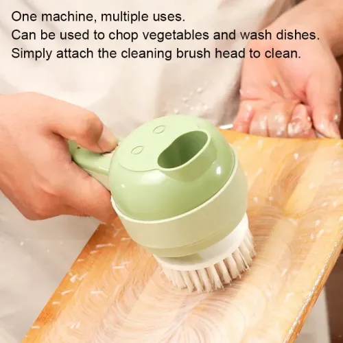 4-in-1 electric vegetable slicer, food peeler, garlic crusher, meat grinder, household kitchen chopper