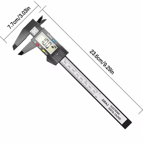 Electronic Digital Vernier Caliper 150mm Carbon Fiber Composites Measuring Tool