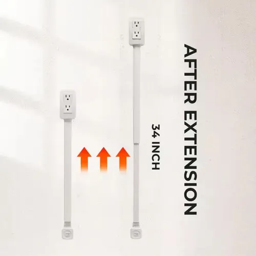 Electrical Outlet Extender Power Socket Sofa Bedside Table expander