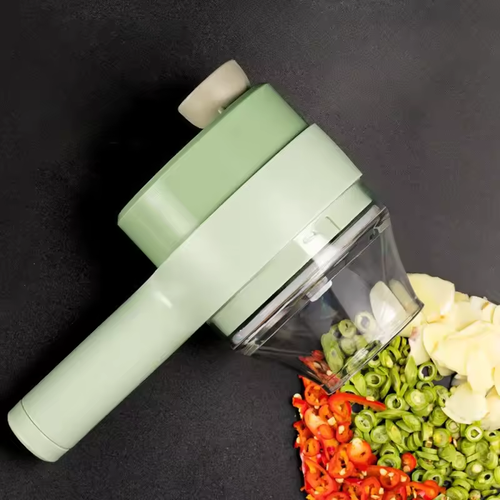 Multi-function Garlic Paste Electric Artifact Gatling Small Vegetable Cutting Wireless Automatic Pressure-pull Food Supplement