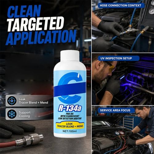Automotive A C Leak Stop with UV Dye