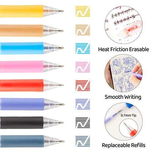 36 color hot erasable neutral pen for children's painting, hook line sketching, quick drying, continuous ink, color press copy pen