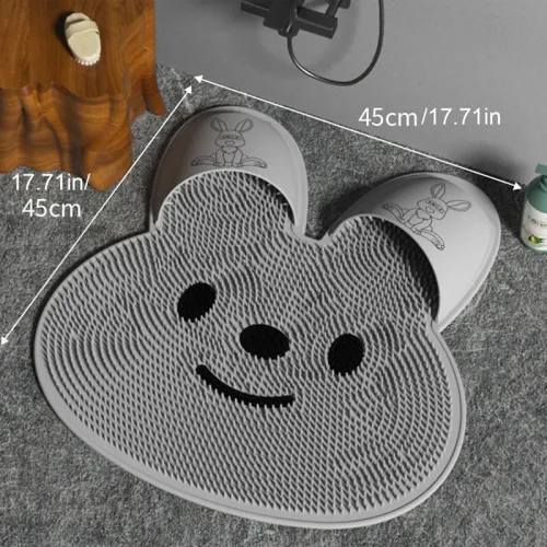 Silicone Massage Foot Mat Bathroom Non-Slip Mat Bath Foot Rubbing Artifact Foot Wash To Remove Dead Skin Shower Room Floor
