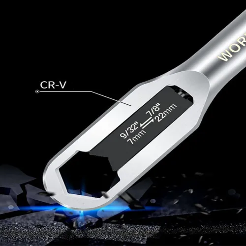 Spanner Wrench 11-27mm Stainless Steel Double Ended Multi-functional Flexible Rotating Mechanics Fastener Repair Hand Tools